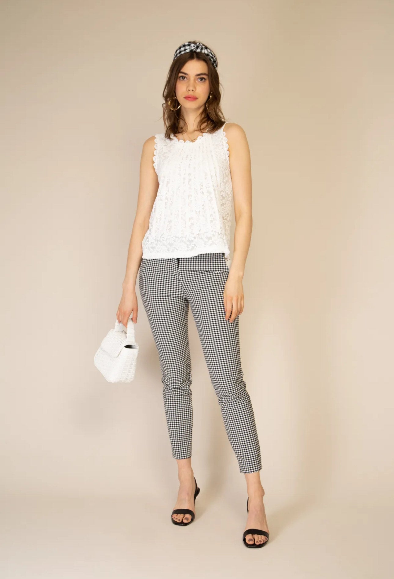 Camisa de encaje Beige