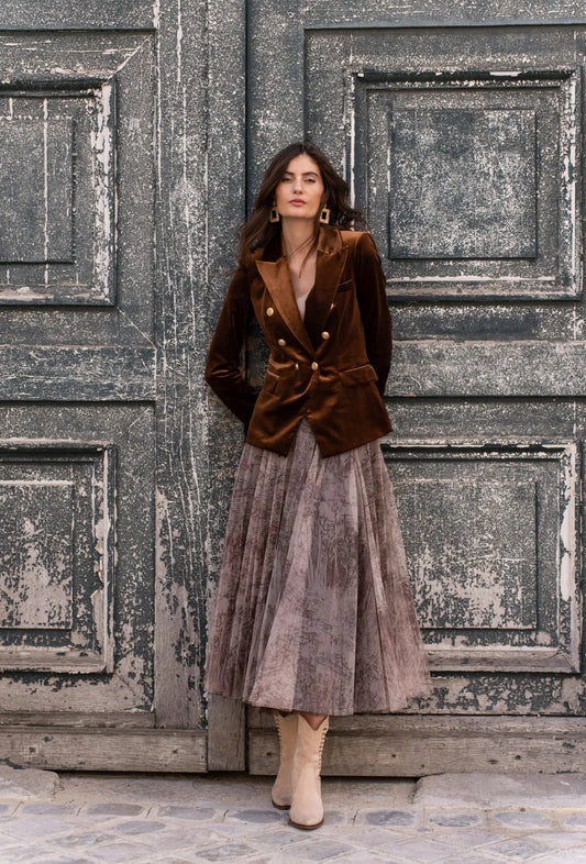 Falda de tul Francesa Chocolate