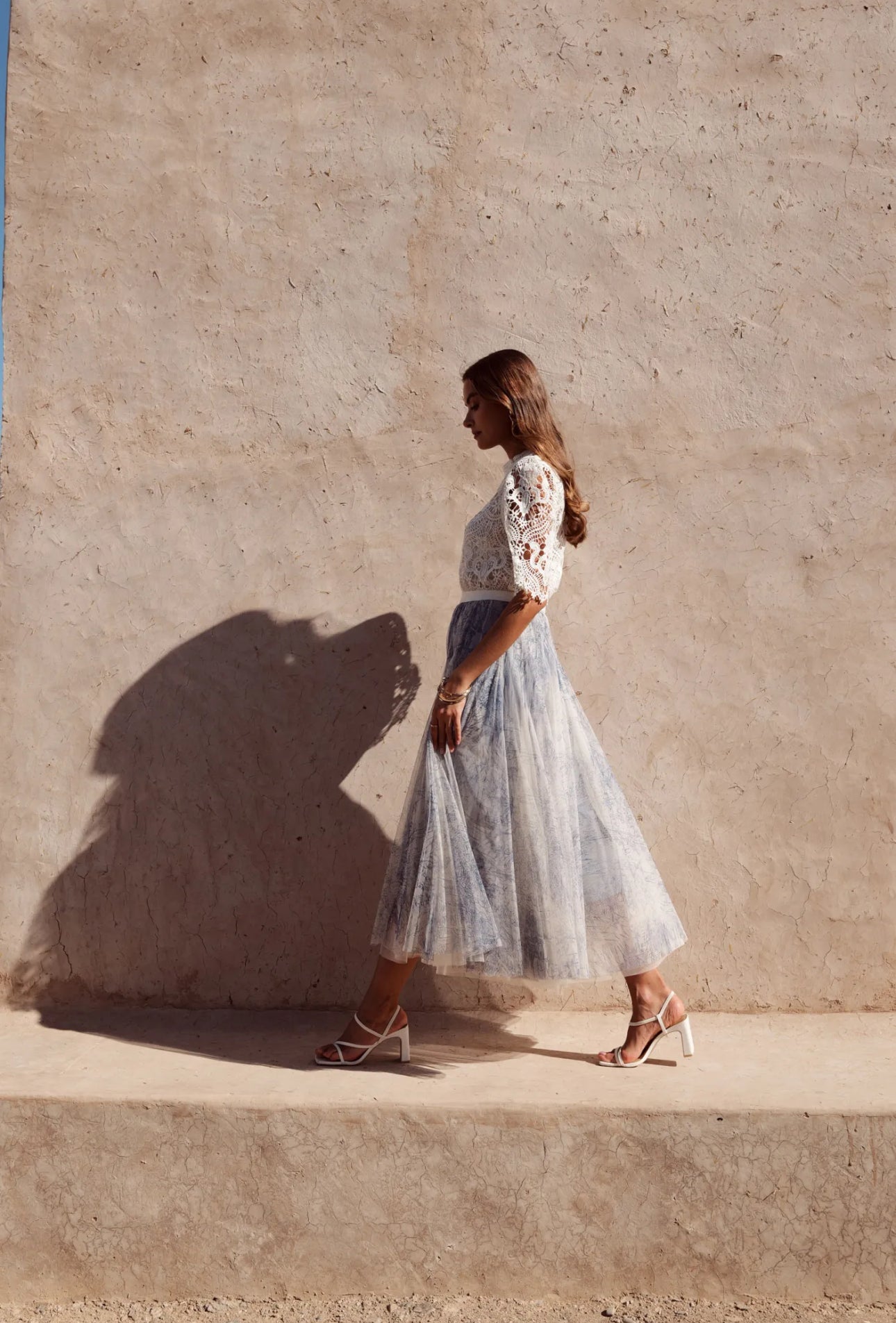 Falda de tul Francesa blue ciel